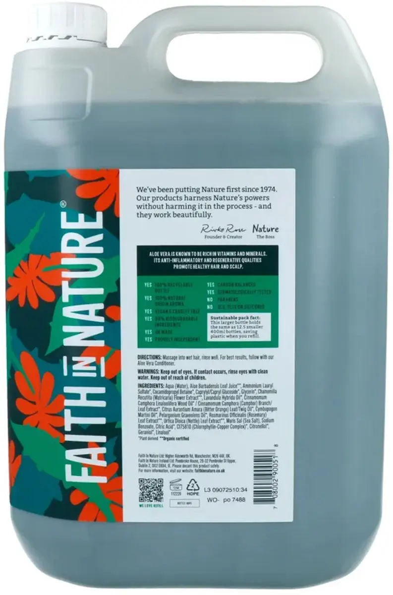 Faith In Nature Aloe Vera Shampoo 5L