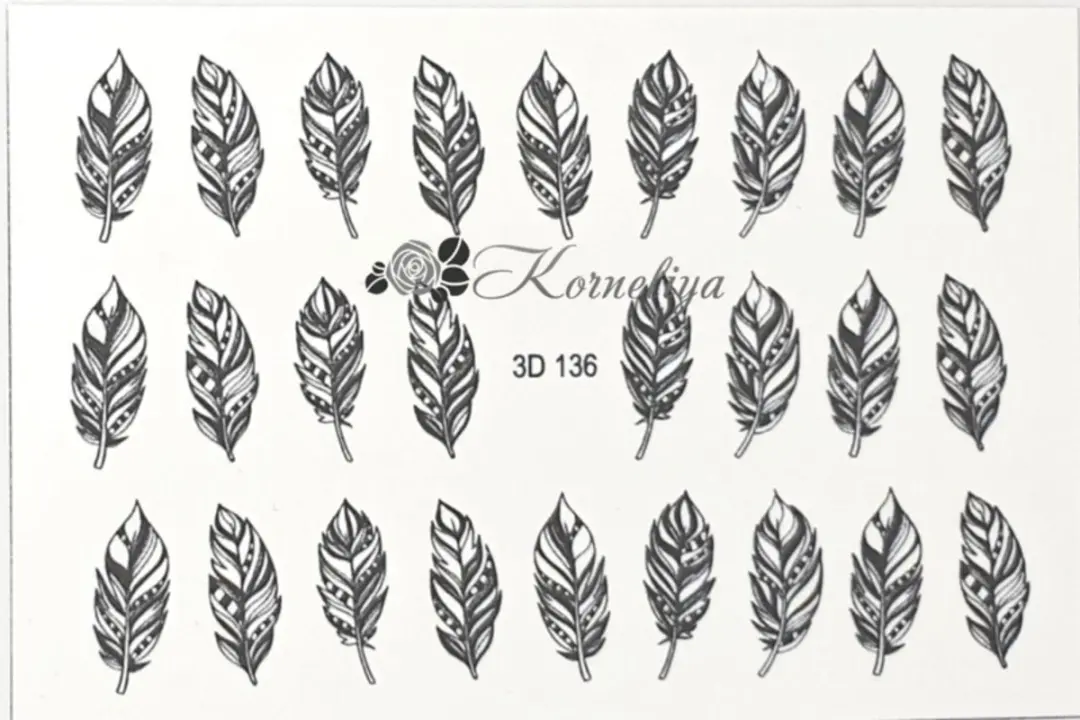 Korneliya 3D Waterdecal 136 Black