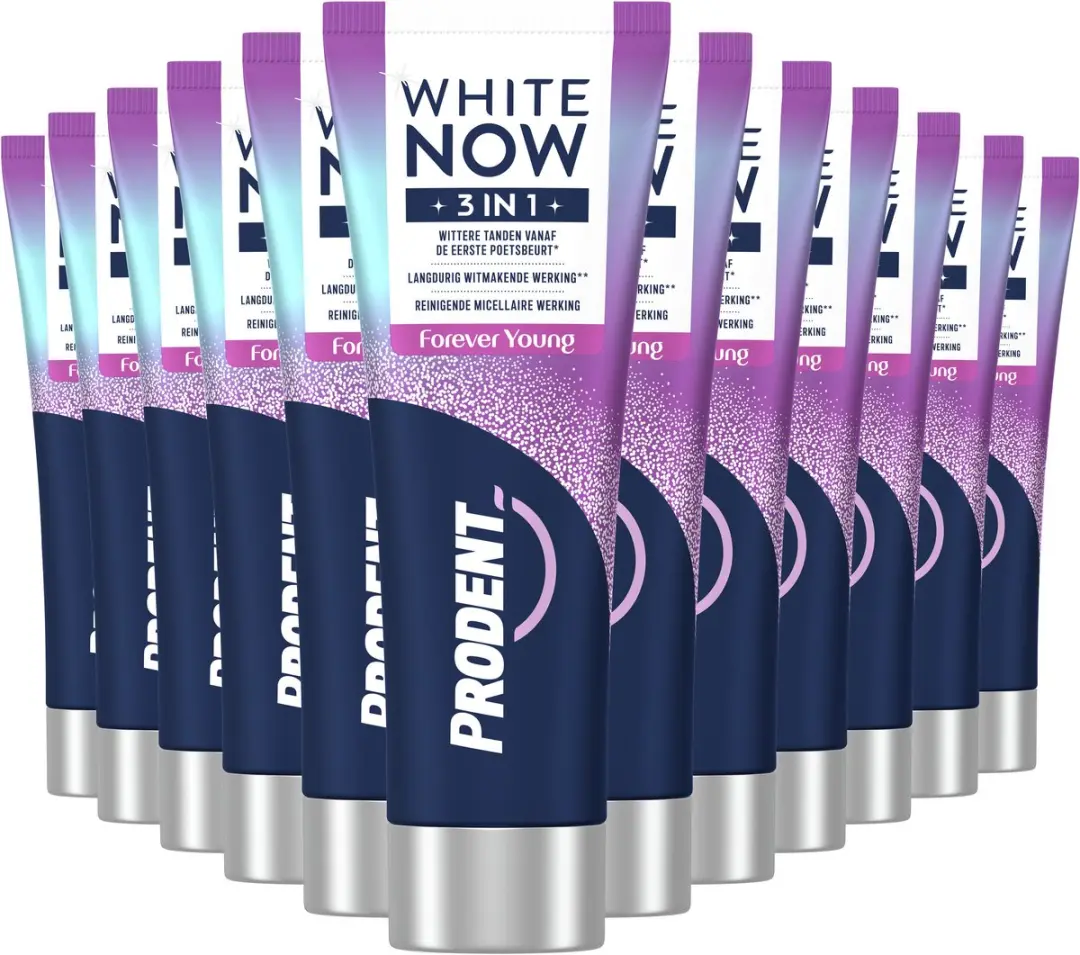 Prodent White Now Tandpasta 3-in-1 Forever Young - 12x75ml