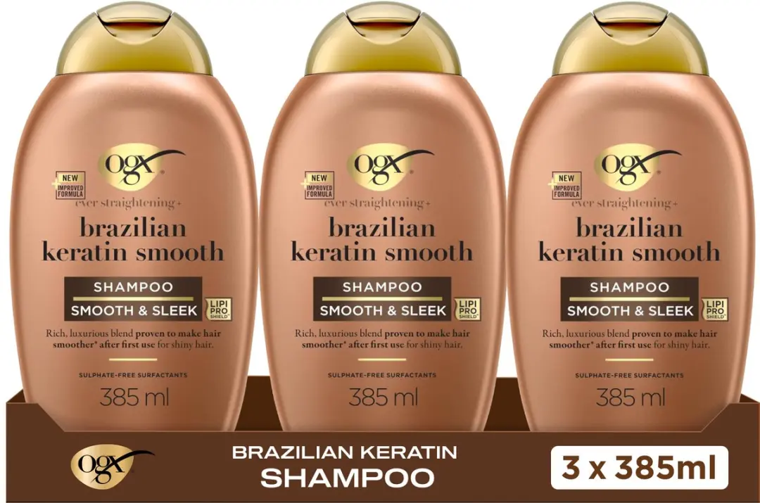OGX Shampoo Brazilian Keratine Smooth 3x385ml