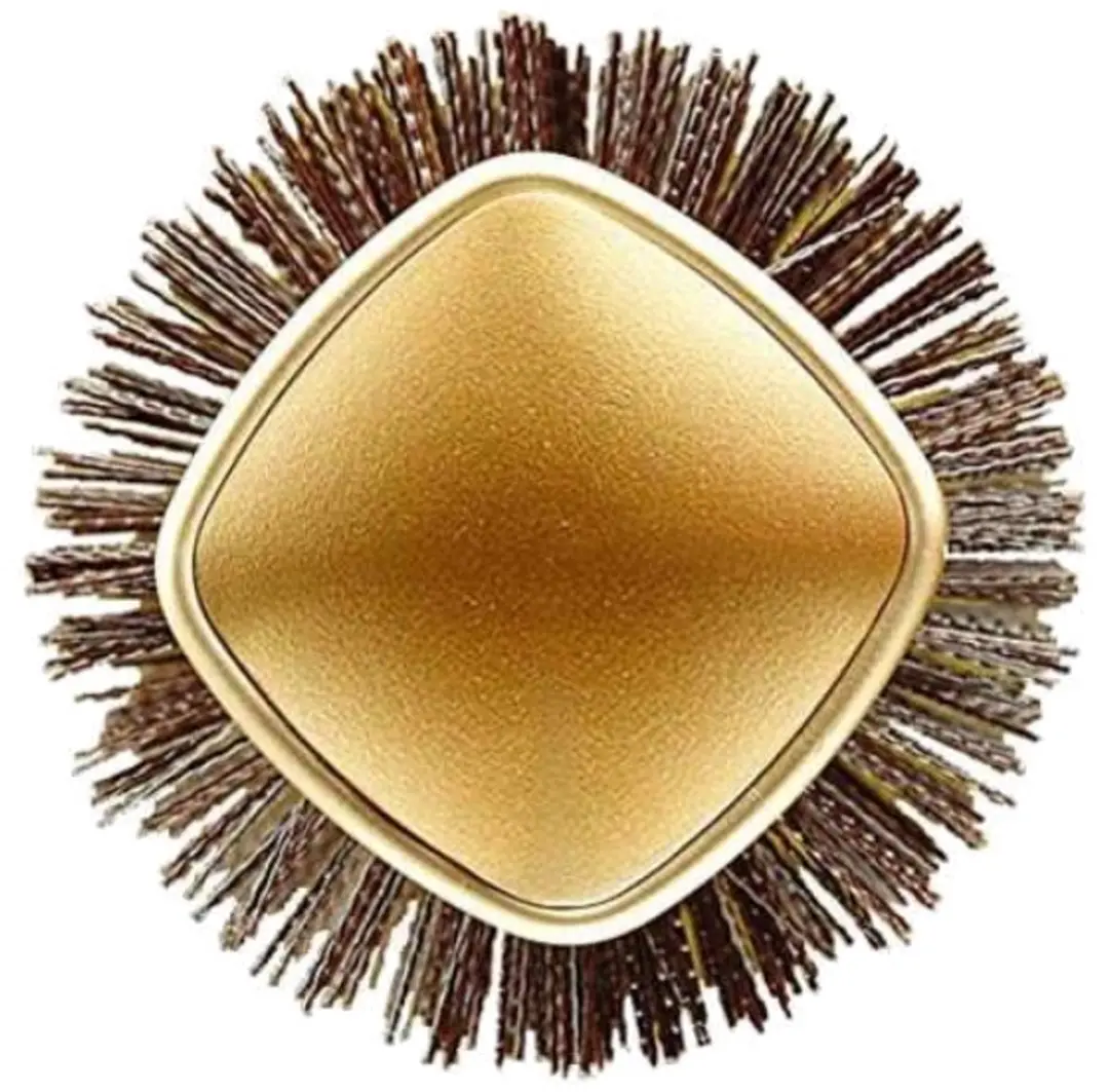 Olivia Garden Keramische Vierkante Borstel 30mm - Bruin/Goud