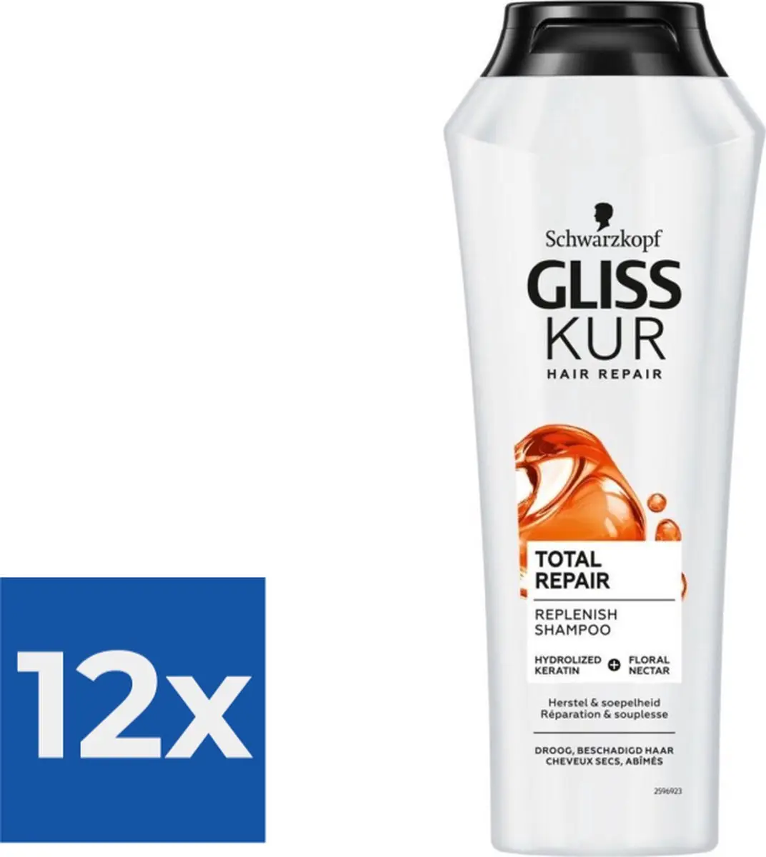 Gliss Kur Shampoo Total Repair 12 Stuks