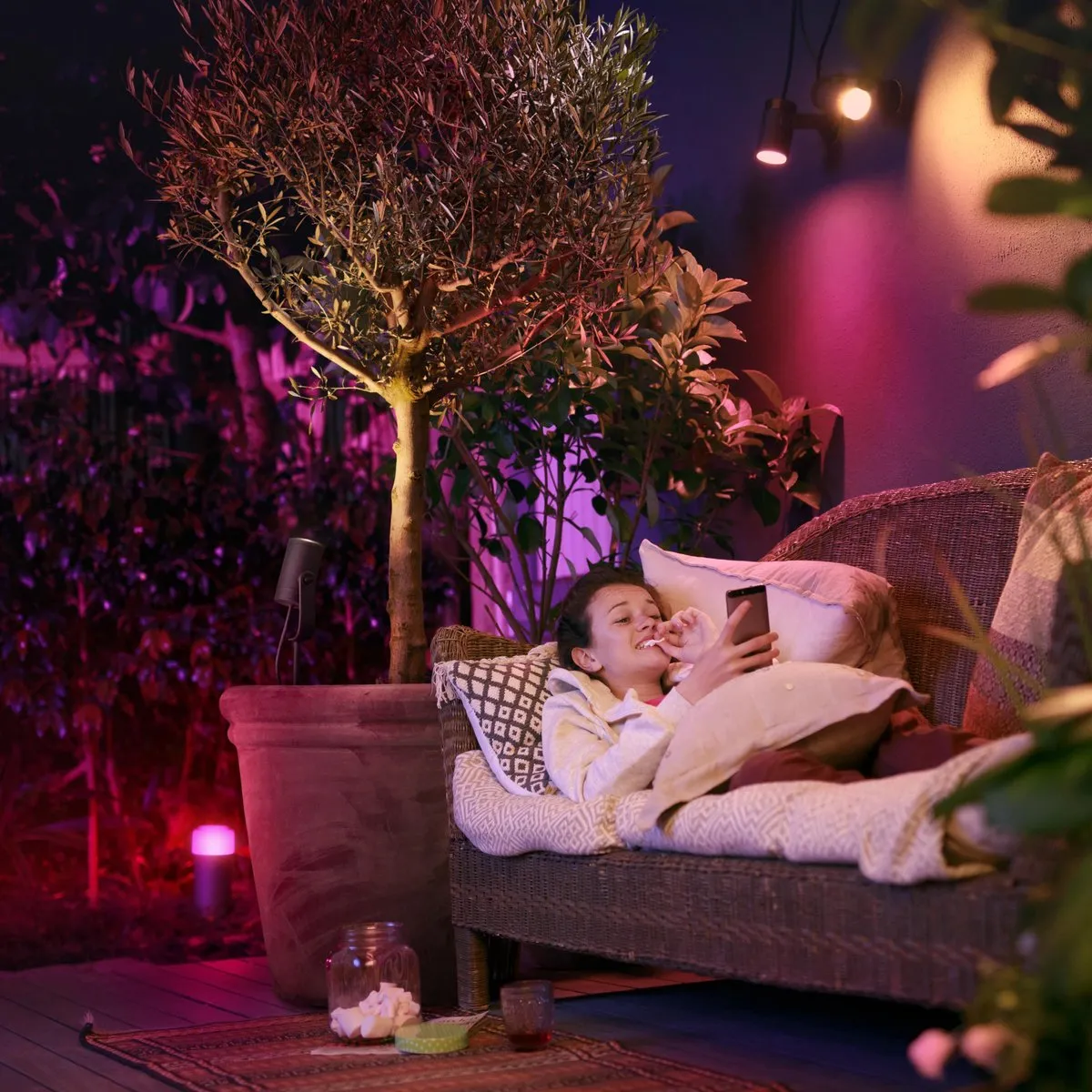 Philips Hue Lily Basisset 3 Tuinspots - Antraciet