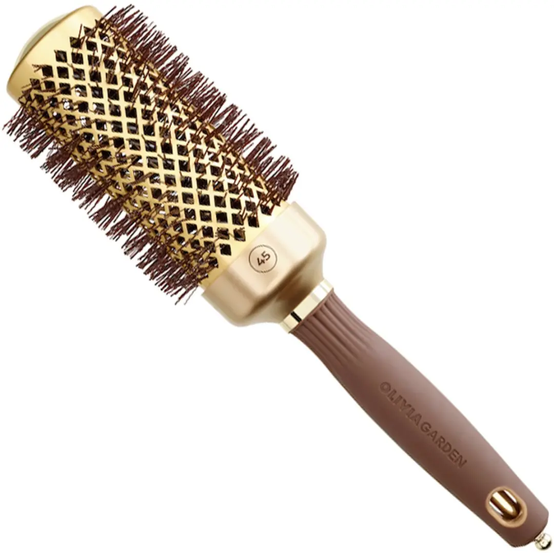 Olivia Garden Expert Blowout Shine Wavy Föhnborstel Goud-Bruin