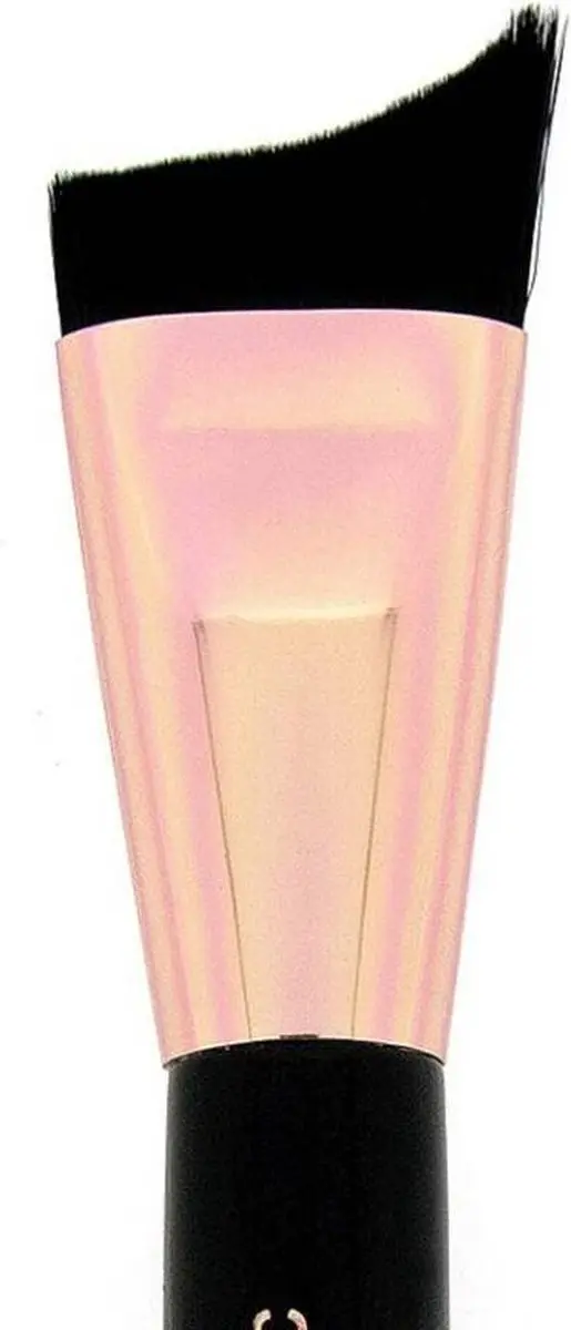 Makeup Revolution Pro Curve Contour Foundation Brush - Zwart/Rose Gold