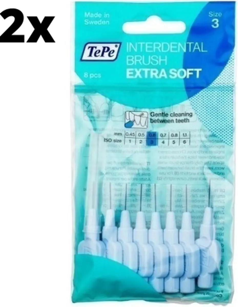 TePe Extra Soft Lichtblauw 0,6mm
