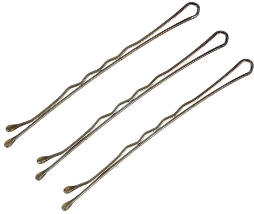 Haarsoires Schuifspeldjes 6cm - Bruin - 100 Stuks