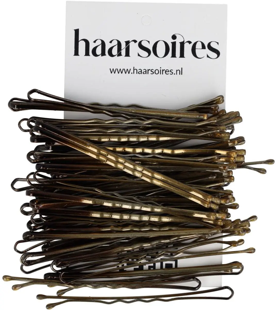 Haarsoires Schuifspeldjes 6cm - Bruin - 100 Stuks