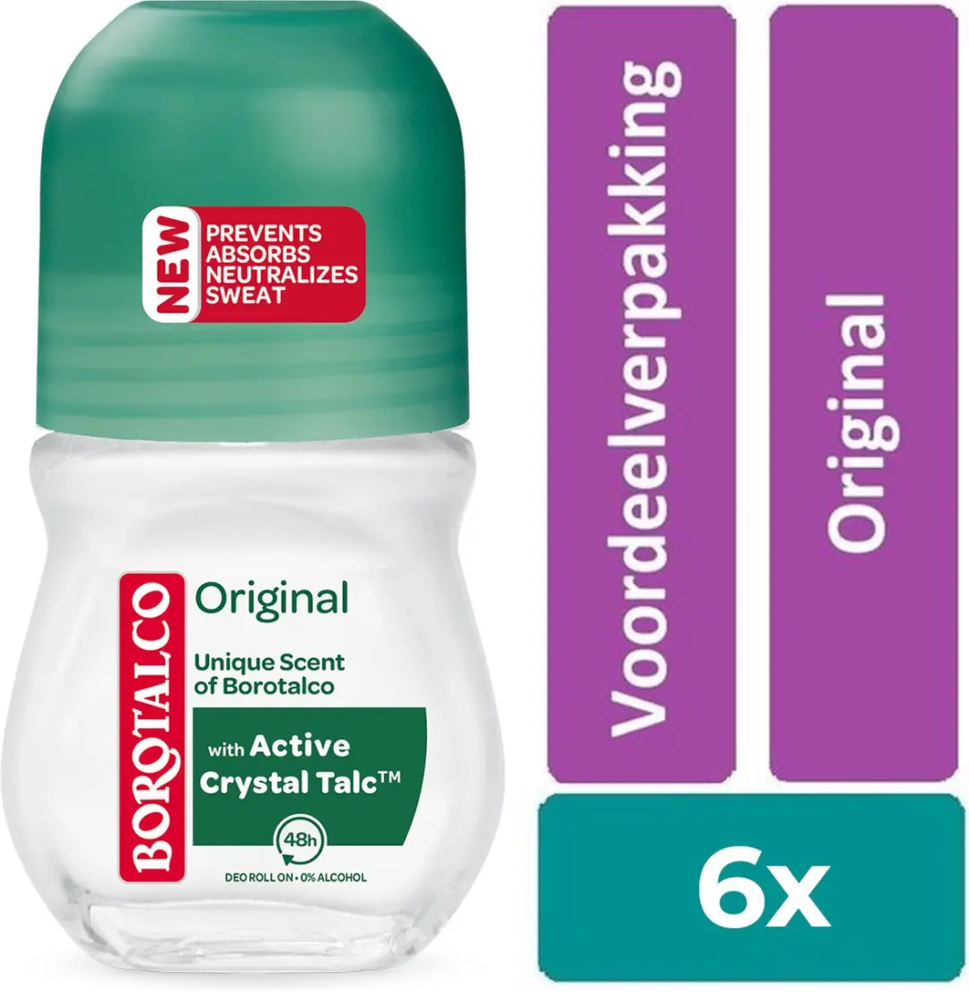 Borotalco Original Roll-on 6x300ml