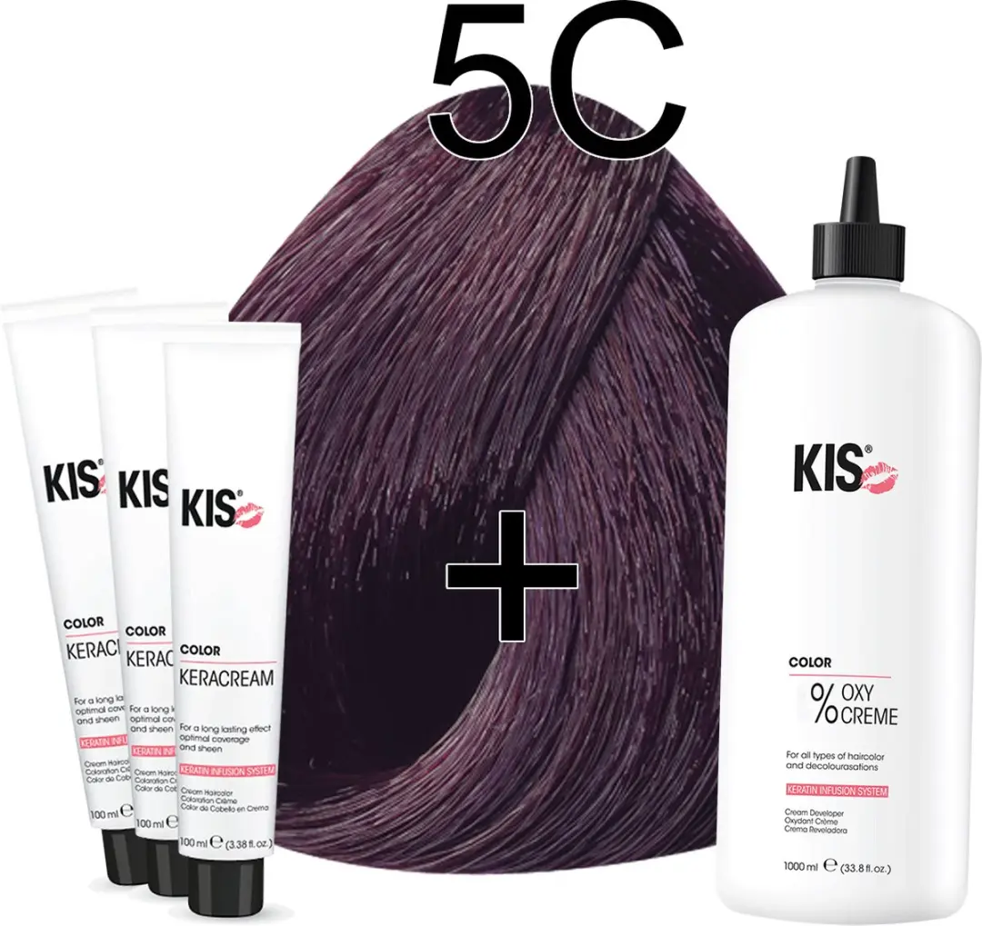 KIS KeraCream Color 5C Cassis Haarverfset