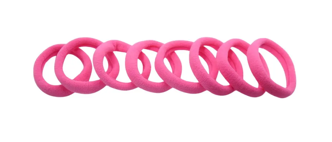 Hairmode Badstof Elastiek Roze
