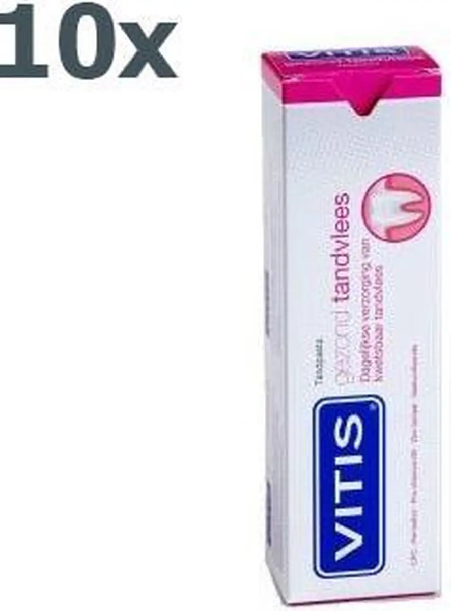 Vitis Gingival Tandpasta 750ml - 10 Stuks