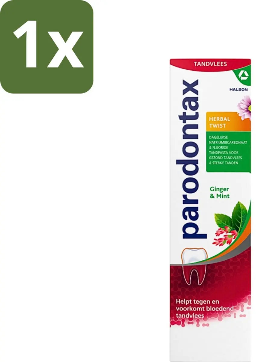 Parodontax Tandpasta Herbal Twist Ginger & Mint 75ml