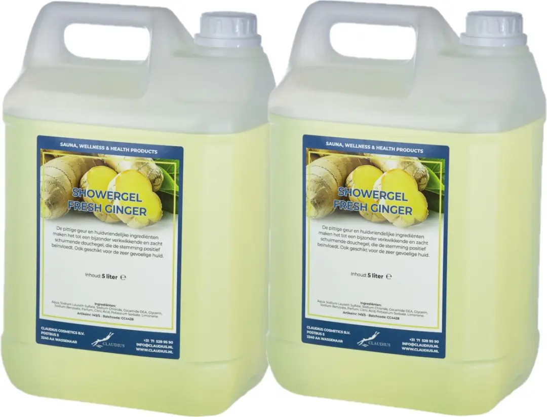 Splashbox Cosmetics Claudius Douchegel Fresh Ginger 5L