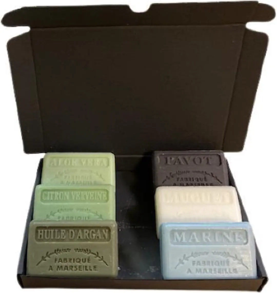 Savon de Marseille Biologische Zeep Geschenkset 6x125g - o.a. Aloë Vera/Citroen