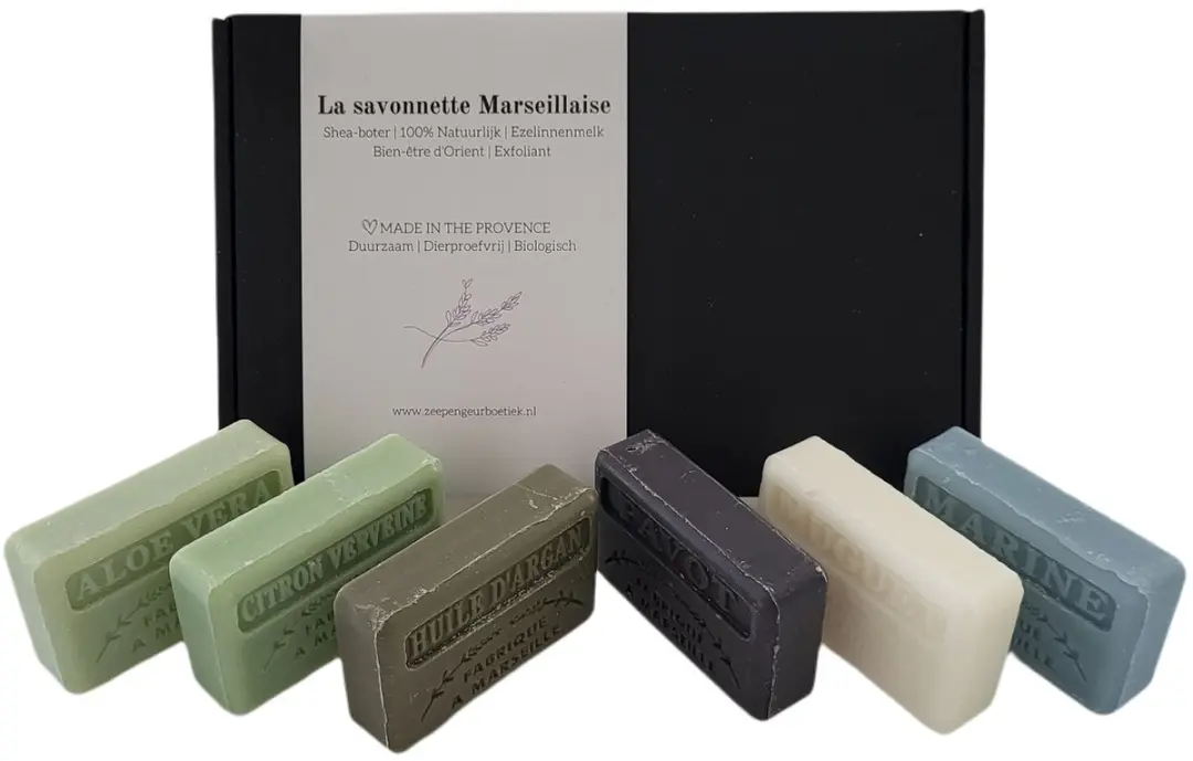 Savon de Marseille Biologische Zeep Geschenkset 6x125g