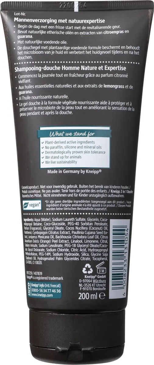 Kneipp Men Ready To Go Douche 2-in-1 200ml