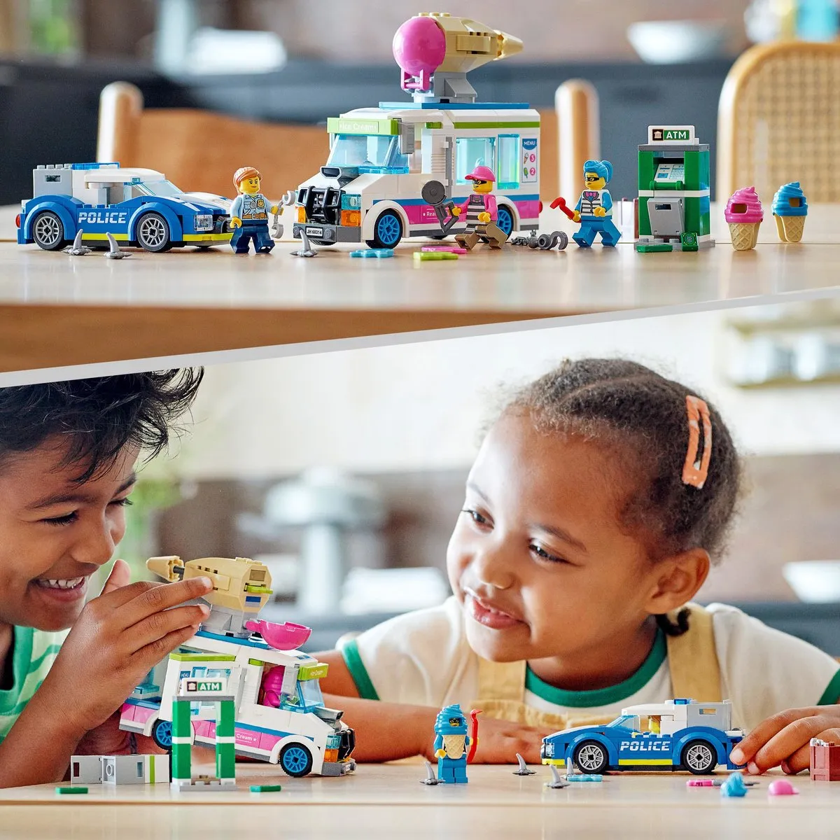 LEGO City IJswagen Politieachtervolging 60314 - 317 Stukken