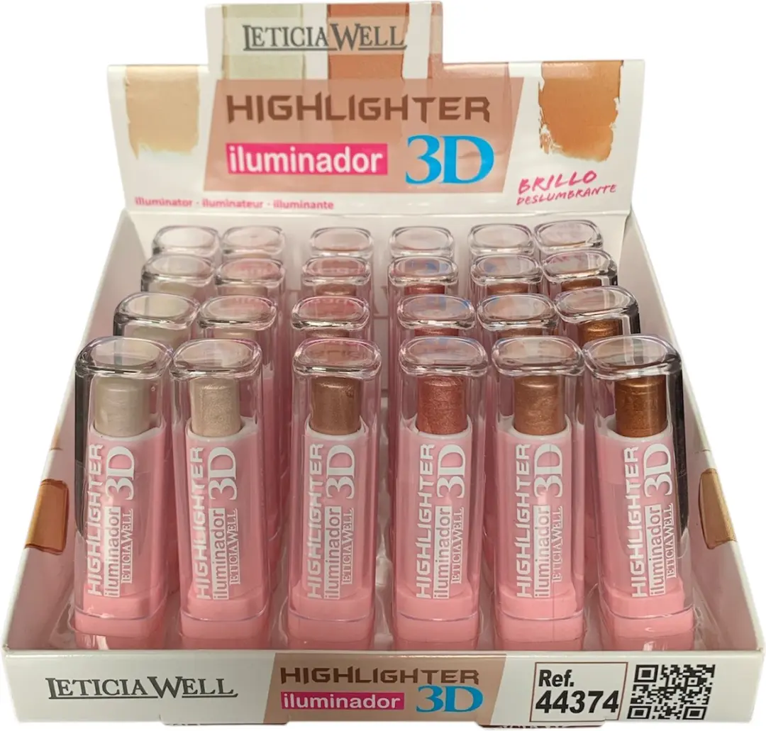 Leticia Well Highlighter Stick 3D 02 - 3.8g - Beige