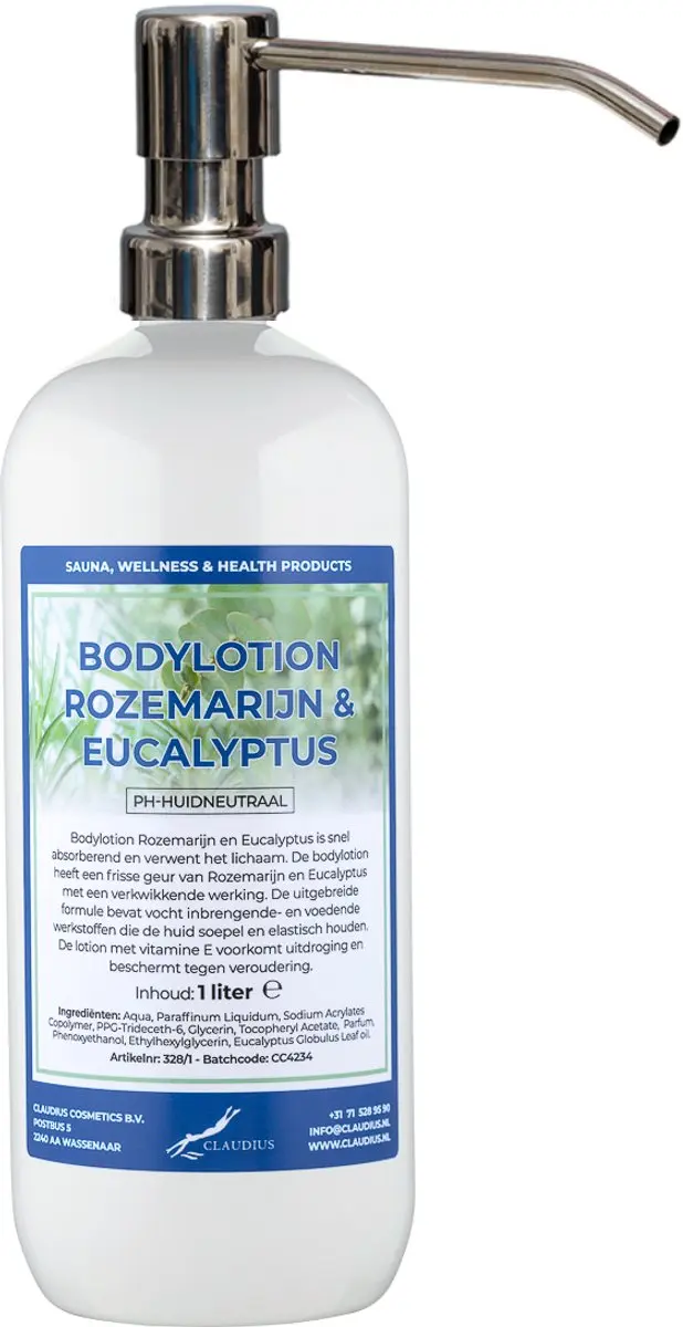 Splashbox Cosmetics Bodylotion Rozemarijn & Eucalyptus 1L