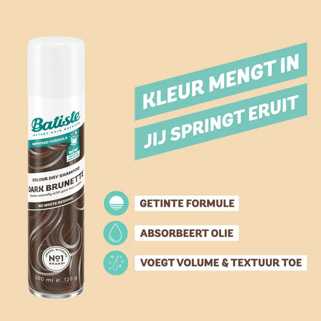 Batiste Droogshampoo Dark - 6x200ml