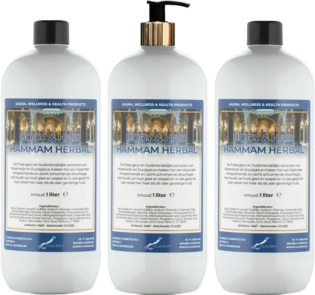Splashbox Cosmetics Body & Hair Hammam Herbal 1L