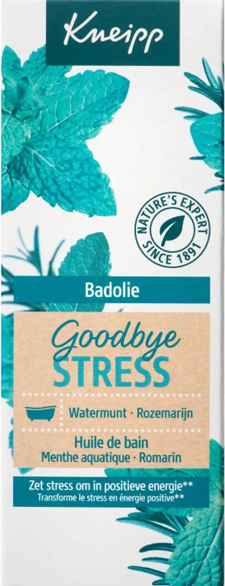 Kneipp Goodbye Stress Badolie 100ml - Watermunt & Rozemarijn