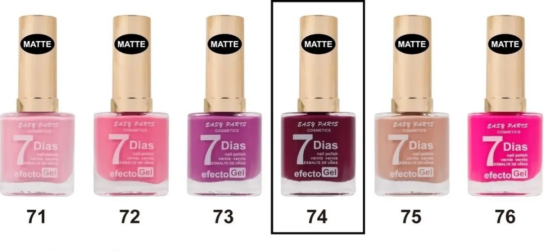 Easy Paris Nagellak Mat Warm Paars 074