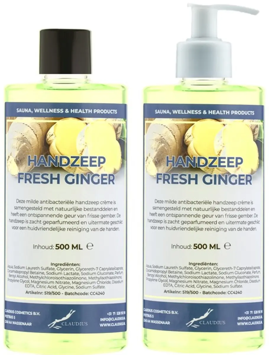 Splashbox Cosmetics Handzeep Fresh Ginger 500ml
