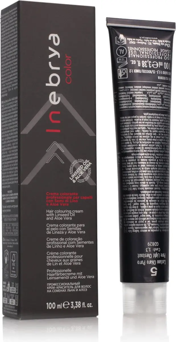 Inebrya Permanent Haarkleur 5 Kastanjebruin 100ml