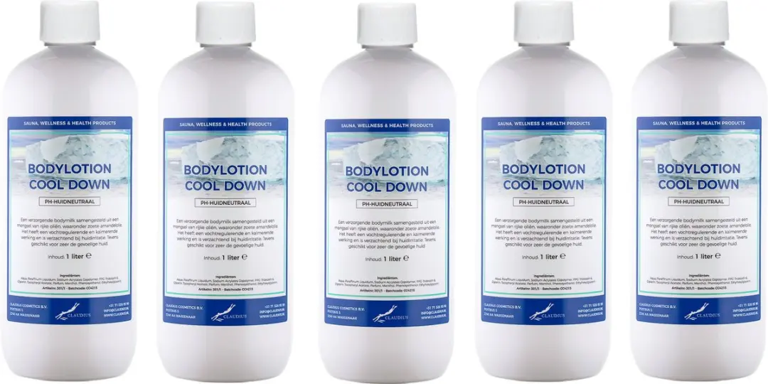 Splashbox Cosmetics Bodylotion Cool Down 5L - 5 Stuks