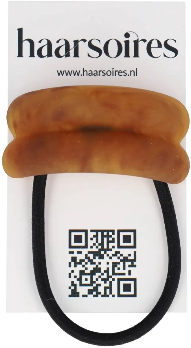 Haarsoires Cuff Haarelastiek 5cm - Mat Bruin