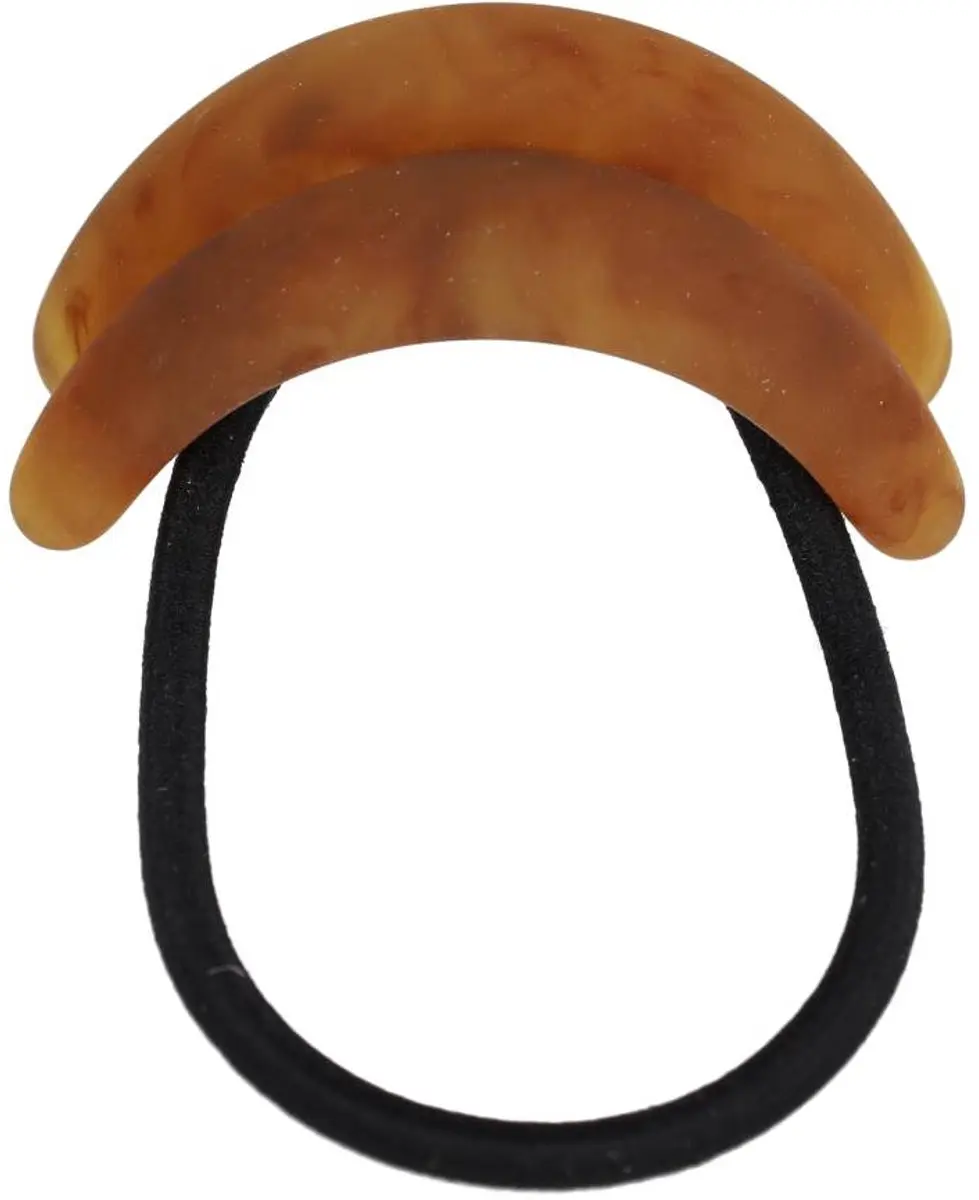 Haarsoires Cuff Haarelastiek 5cm - Mat Bruin