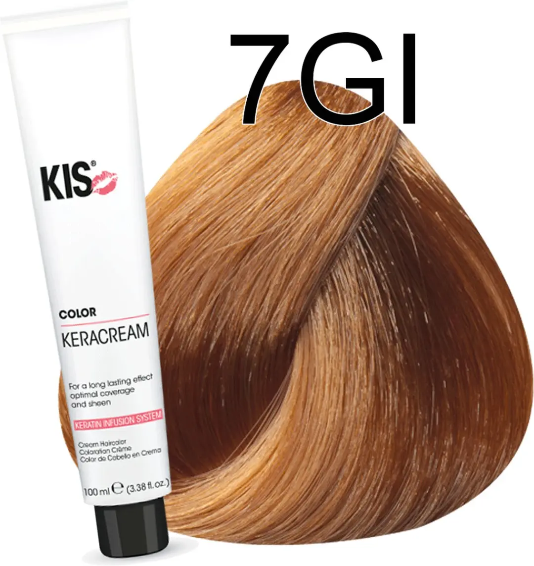 KIS Haarverf 7GI Middel Goudblond Intensief - 100ml