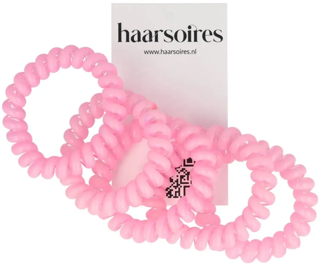 Haarsoires Invisibobble Basic Telefoondraad Roze - 5 Stuks