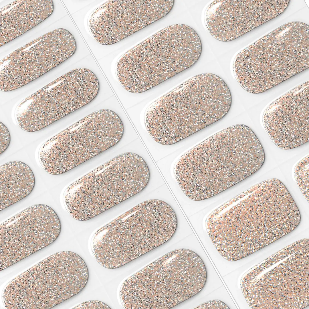 Pink Gellac UV Nagelstickers Champagne Sparkle 0016 - 20 Stuks