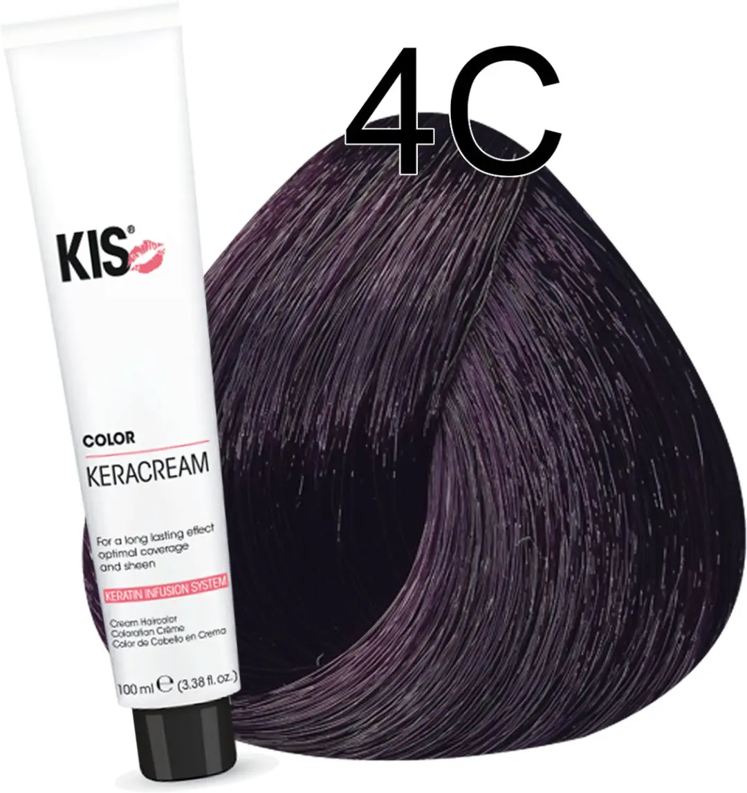 KIS Haarverf 4C Middel Cassis - 100ml