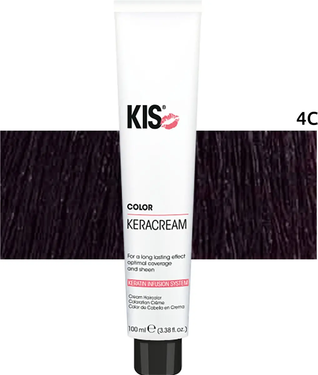 KIS Haarverf 4C Middel Cassis - 100ml