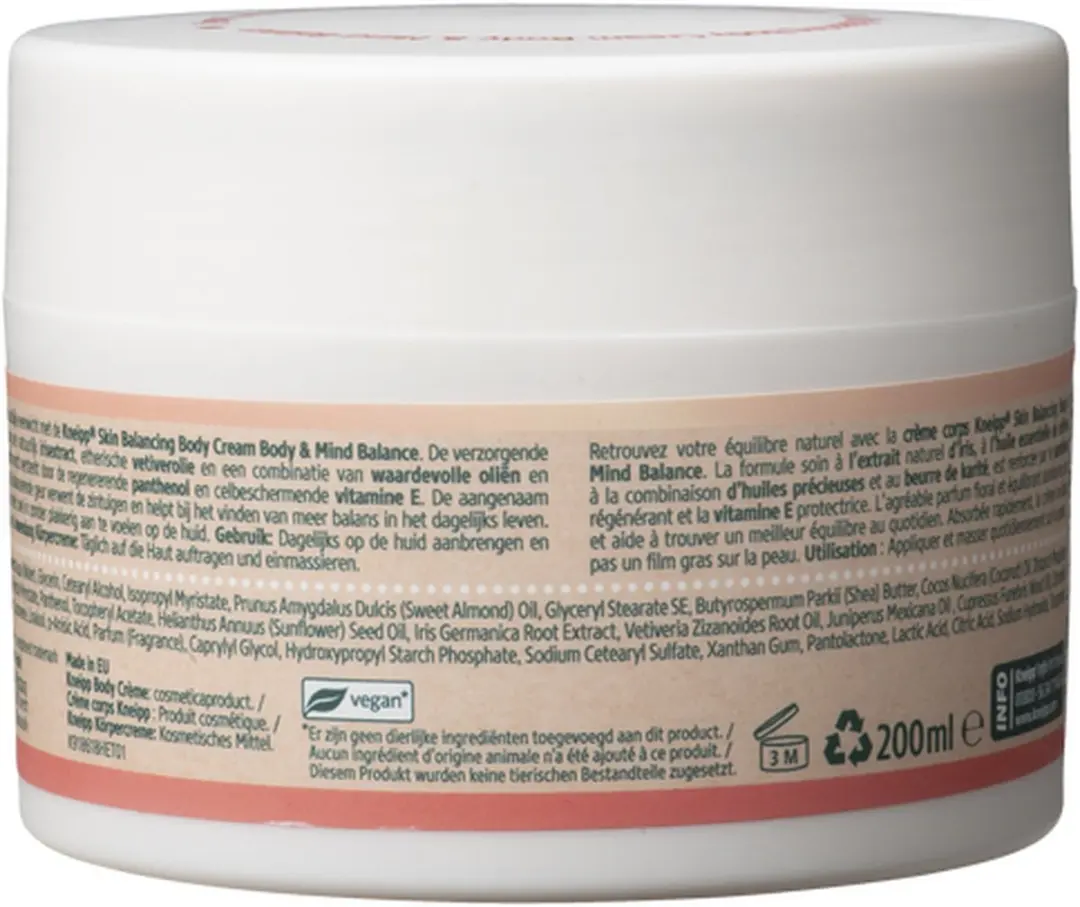 Kneipp Body & Mind Balance Bodycrème 200ml - 4 Stuks
