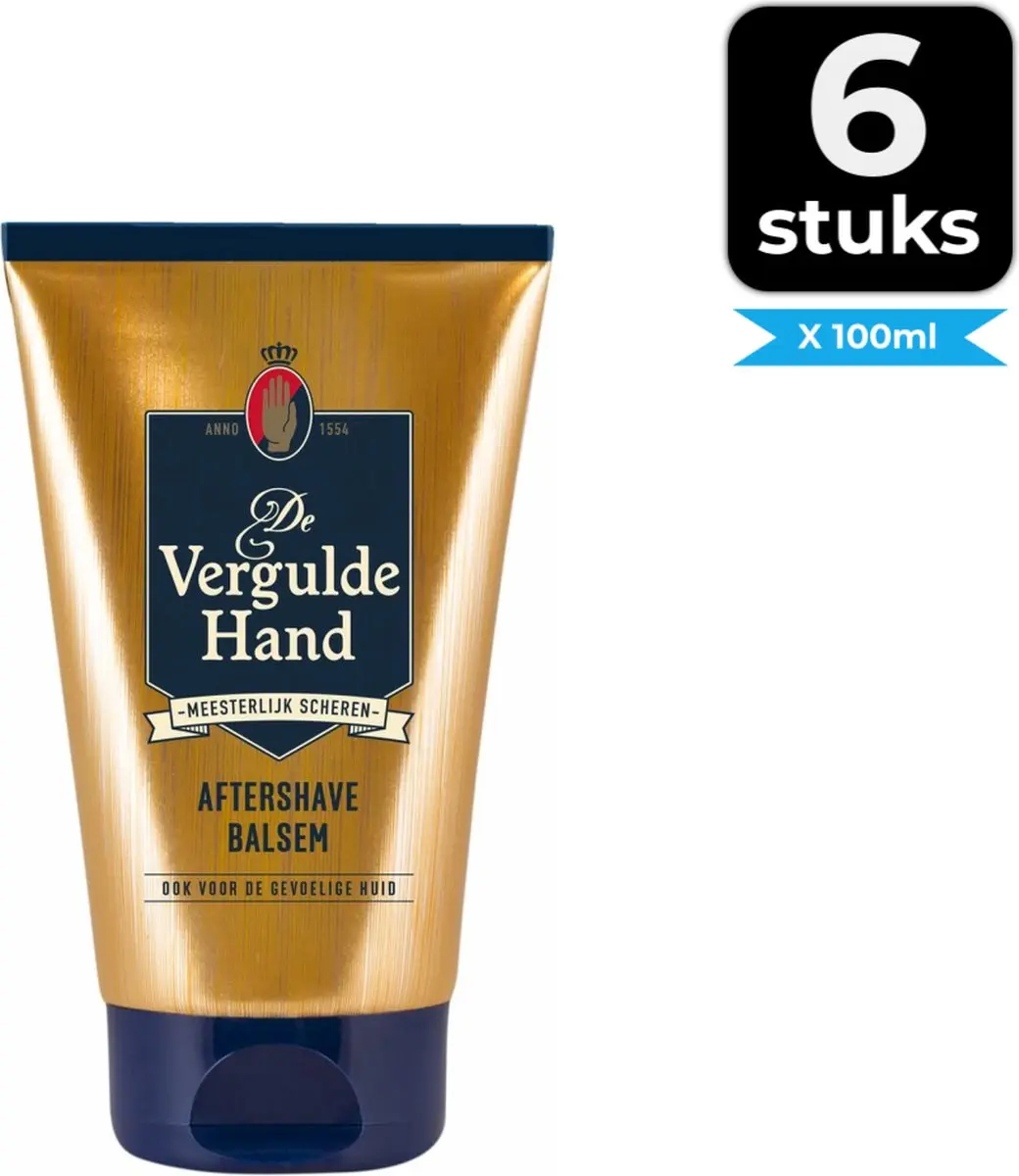 Vergulde Hand Aftershave Balsem 100ml - 6 Stuks