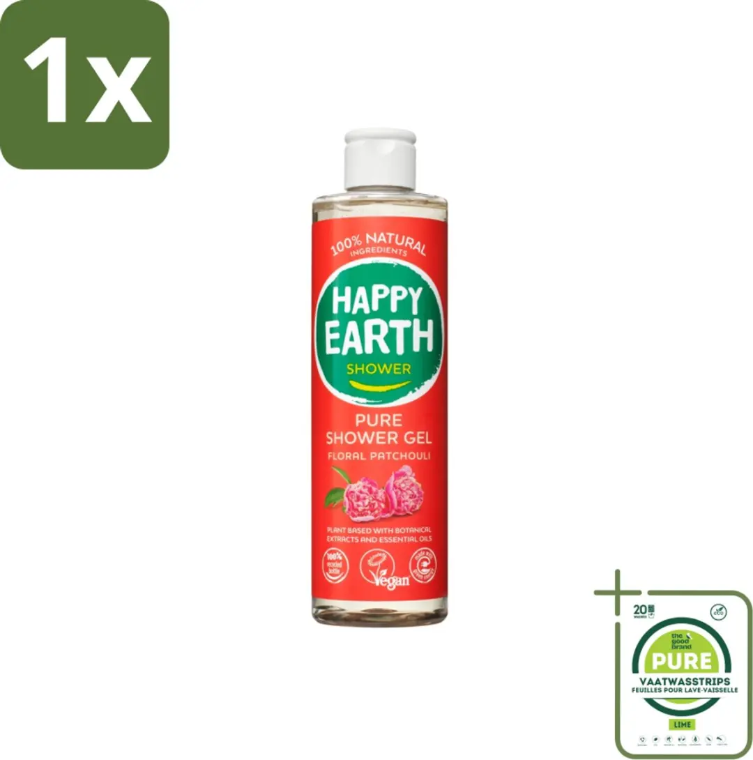 Happy Earth Douchegel Patchouli 300ml