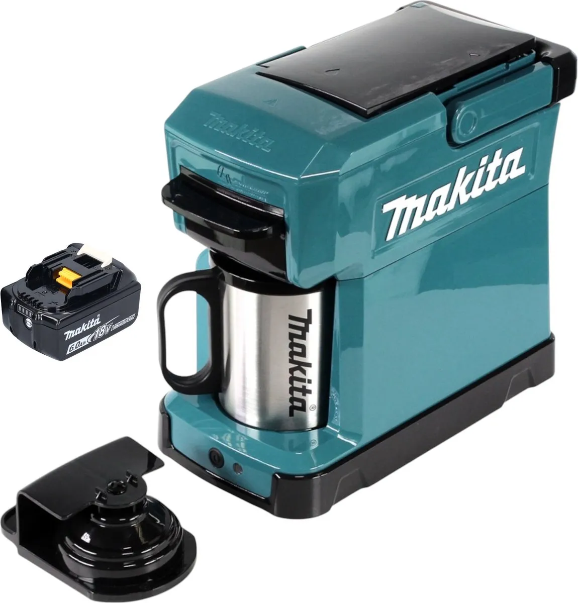 Makita DCM 501 Z Snoerloos koffiezetapparaat 12 V max / 18 V solo - zonder accu, zonder lader