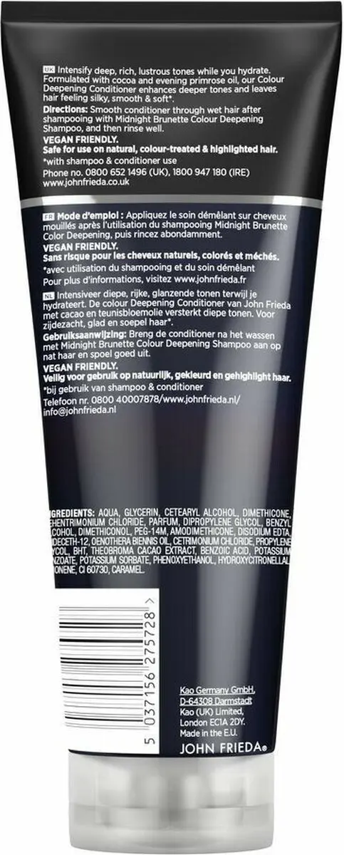 John Frieda Midnight Brunette Conditioner 250ml