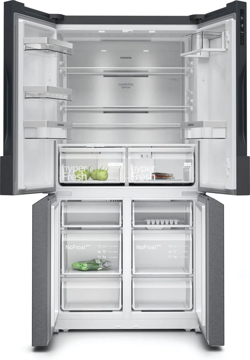 Siemens iQ500 KF96NAXEA Amerikaanse Koelkast - 705L - Zwart