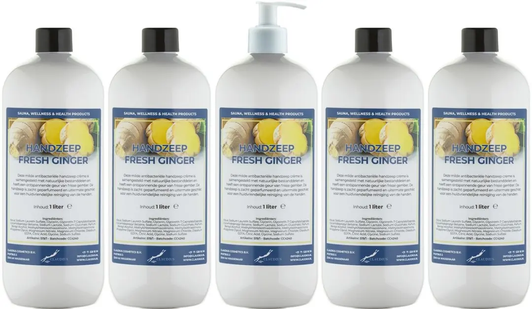 Splashbox Cosmetics Handzeep Fresh Ginger 1L