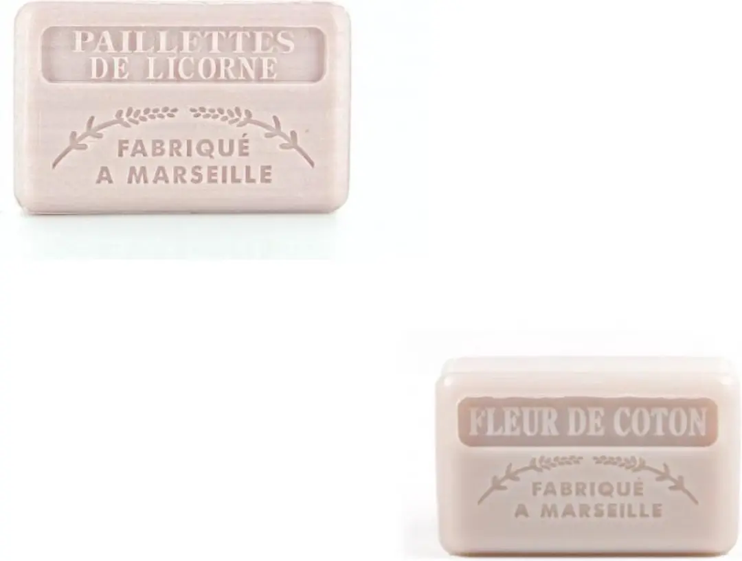 Savon de Marseille Unicorn Glitter & Fleur de Coton Zeep