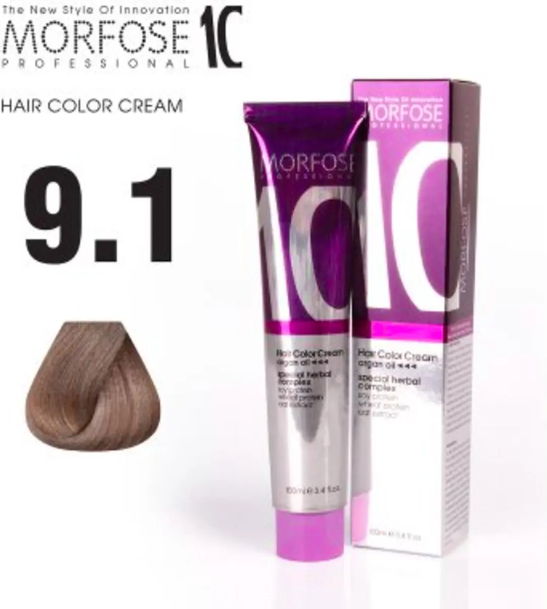 Morfose Color Cream 9.1 Light Ash Blonde 100ml