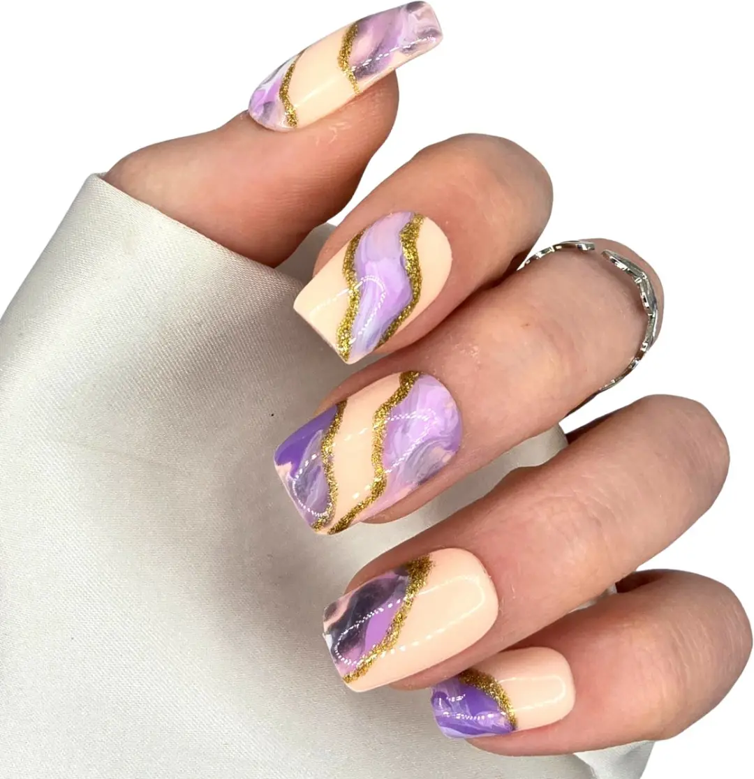 SD Press on Nails Set No. 22 Waves