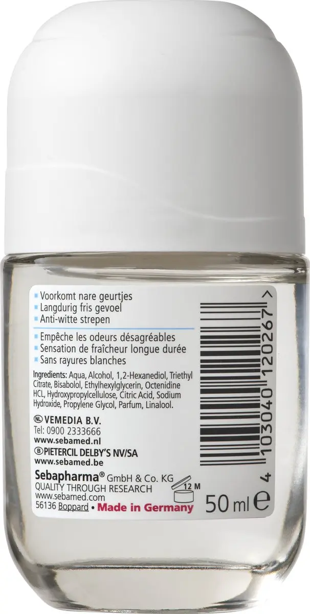 Sebamed Fresh Roller Deodorant 50ml - Zonder aluminium