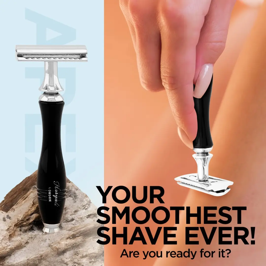 Haryali London Double Edge Safety Razor - Zwart